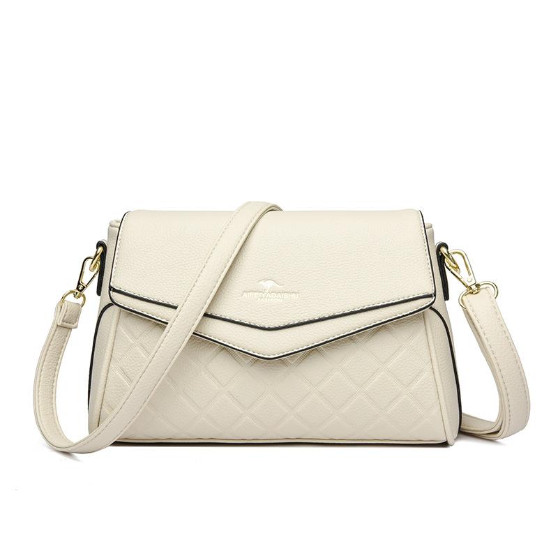 

Сумка для мамы Элегантная одноплечевая сумка кроссбоди для свекрови среднего возраста Модная женская сумка бежевый