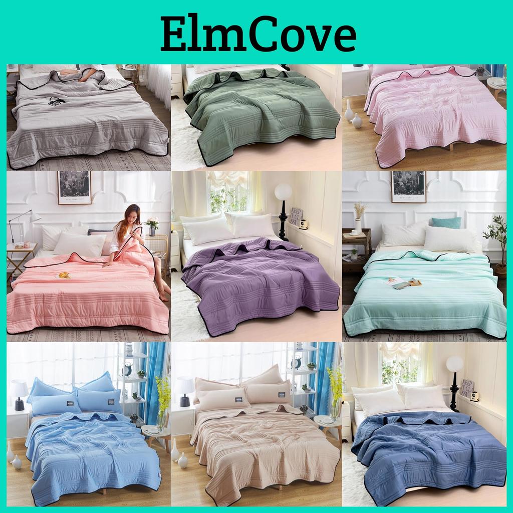 Modern Minimalist Cooling Blanket With Active Dyeing Fabric For Summer Use