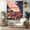 Atletico Madrid Benutzerdefinierte Wanddekoration mit Ihrem Namen Wandteppich Kunst Für Haustiermemorial Geburtstag Hochzeitsfeier Hintergrund Familien Geschenk