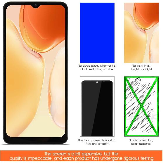 for Samsung Galaxy A04S Screen Replacement SM-A047M with Frame for Display Samsung A04S LCD for Galaxy A04S SM-A047M/DS SM-A047F/DS Screen