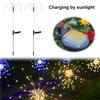 2Pcs Smart Sparklers Firework LED String Light Solar Fireworks Lights 8 Lighting Modes 200 LED Copper Wire Solar Firework Lights
