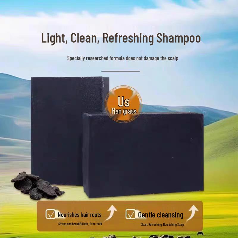 Xinjiang Usman He Shou Wu & Zypressenblatt Shampoo-Seife: Nährende Haarpflege & Ölkontrolle.