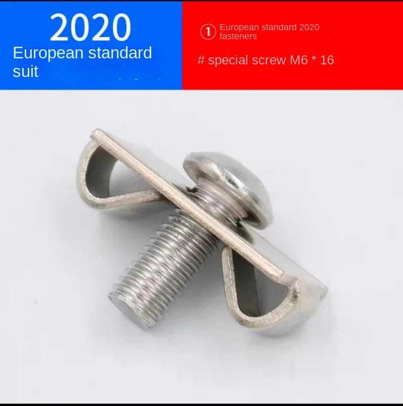 

20/50PCS M6 M8 M12 EU Aluminum profile Elastic Fastener 2020 3030 4040 4545 Butterfly Fastener Built-in Connector Frame Assembly 20pcs