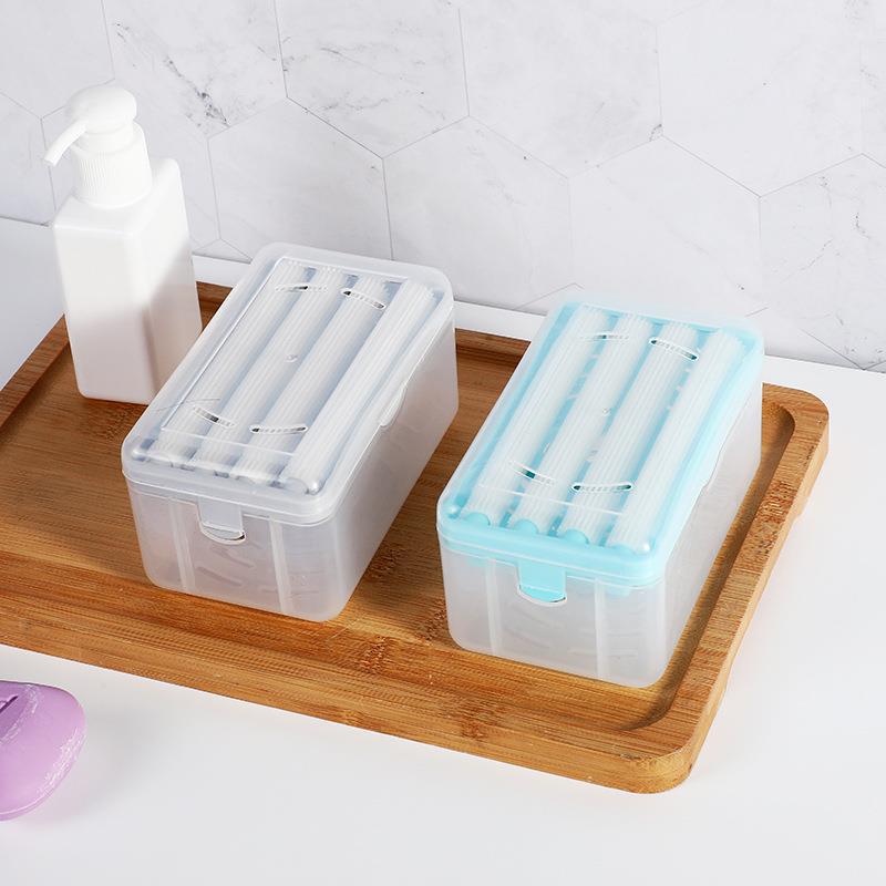 Multifunctional Hands-Free Foaming Soap Box & Storage Shelf for Home Use