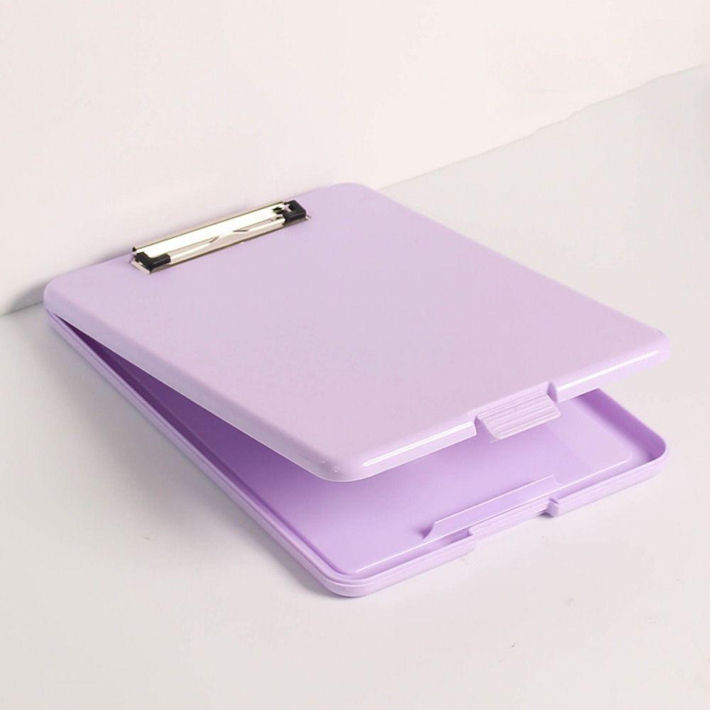 Candy Color A4 File Folder Plastic Test Paper Storage Box Multi-functional File Storage Box  Home