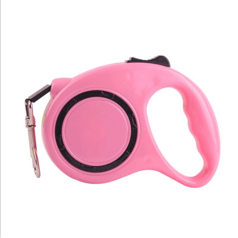 Retractable Dog Leash Large Dogs Heavy Duty Nylon Pet Walking Lead 3/5m Length Multiple Colors