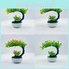 Plastic Shape Crescent Rose Bonsai Potted Plant For Indoor Garden And Ideas Gift