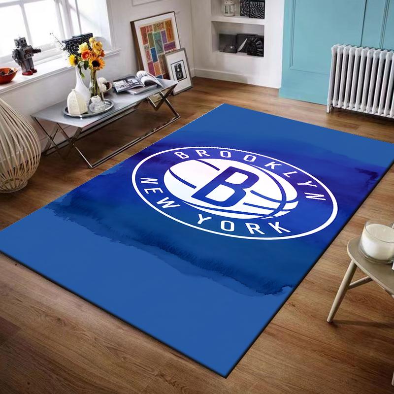 Brooklyn Basketball Logo Design Rug Non-slip Rug Suitable for Living Room and Bedroom Sofas