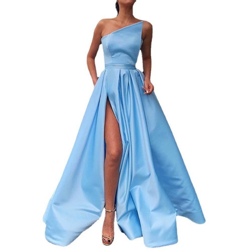 Frühling und Sommer Neues Damen Schulterfreies Tube Top Sexy Kleid