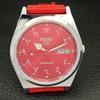 REFURBISHED SEIKO 5 AUTOMATIC 6309A VINTAGE JAPAN MENS RED DIAL WATCH a441333-5