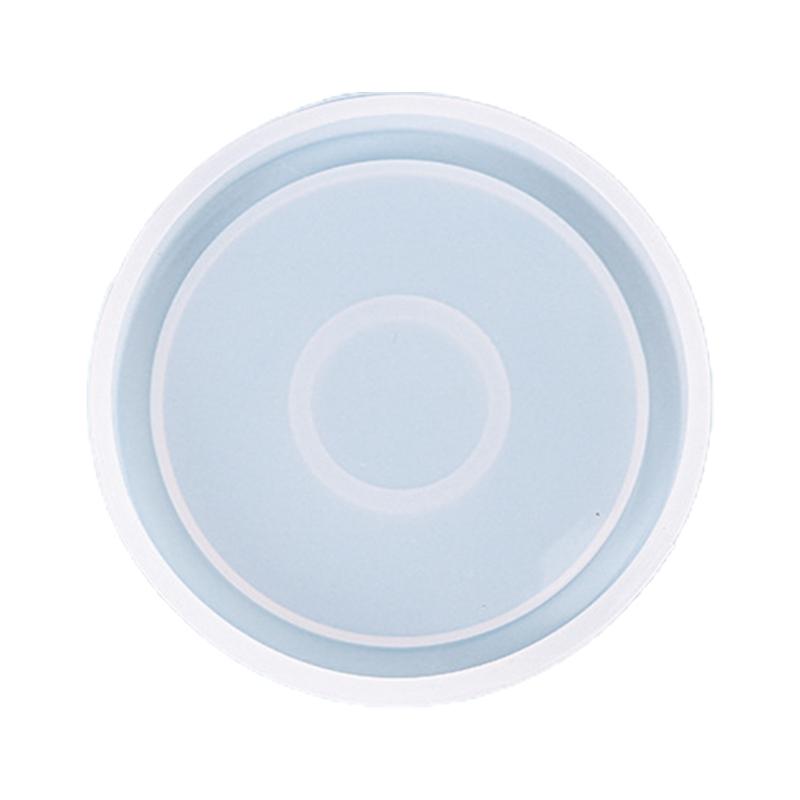 Round Coaster Molds Irregular Shape Coaster Mirror Molds Glossy Silicone Mold for Agate Resin Coasters Cup Mats