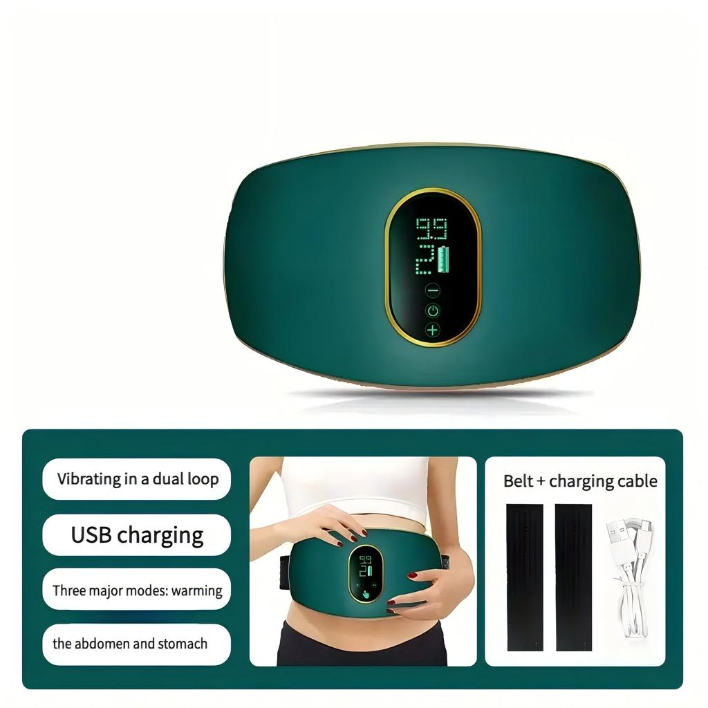 Rechargeable Abdominal Massage Belt, Full Body Massager, Portable Electric Massager for Fitness, USB Charging, for Home, Office