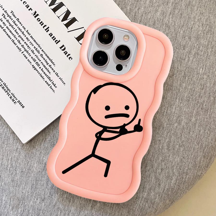 Soft Phone Cover Case for iPhone 12 13 11 8 XR 14 17 Air 16 Pro Max 15 Plus Cartoon Matchman