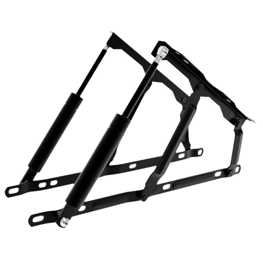 2 sztuki Mechanizm podnoszenia łóżka Czarny Żelazny Oszczędzający wysiłek Wszechstronny Podnoszony Schowek Zawiasy łóżka Wytrzymałe do Szafki Pudełka na materac