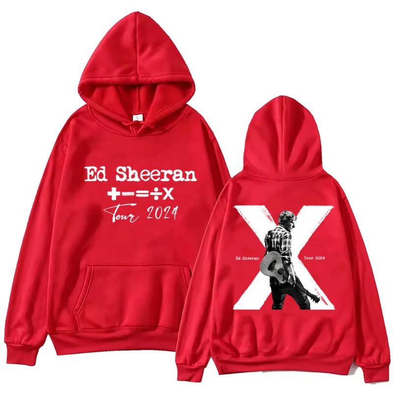 Ed Sheeran Tour 10th Memorialize Hoodie Harajuku Sweatshirt Casual Hoodie Vintage Pullovers Loose Jogger Clothes