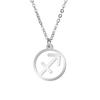 Lemegeton Zodiac Women's Necklace 12 Constellations Stainless Steel Pendant Choke Astrology Aries Leo Ring Jewelry Birthday Gift