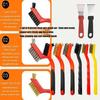 8pcs Wire Brush Cleaning Brushes Assortment For Rusts Removal Grimes Scraping And Detailed Surfaces Workshop Tasks