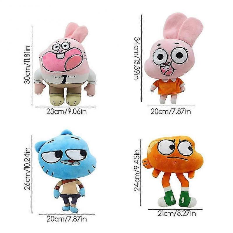 Adventure Time Finn & Jake Plush Toy - 8 Inch Cute Cartoon Anime Pillow Doll Stuffed Animal Figure for Fans Collectors Gift