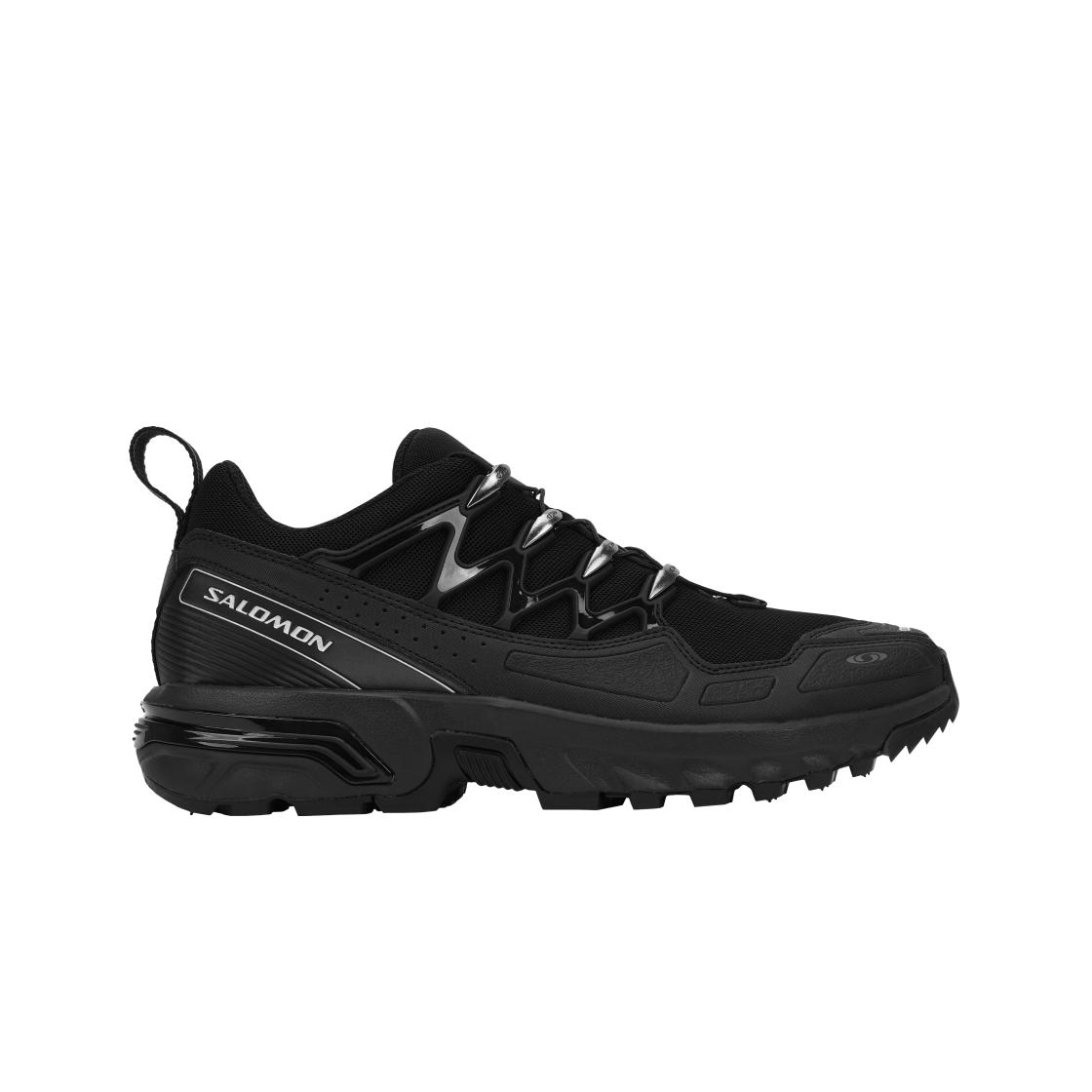 Salomon ACS+ OG Black Silver Unisex Sneakers Footwear-Silver L47236600 45⅓