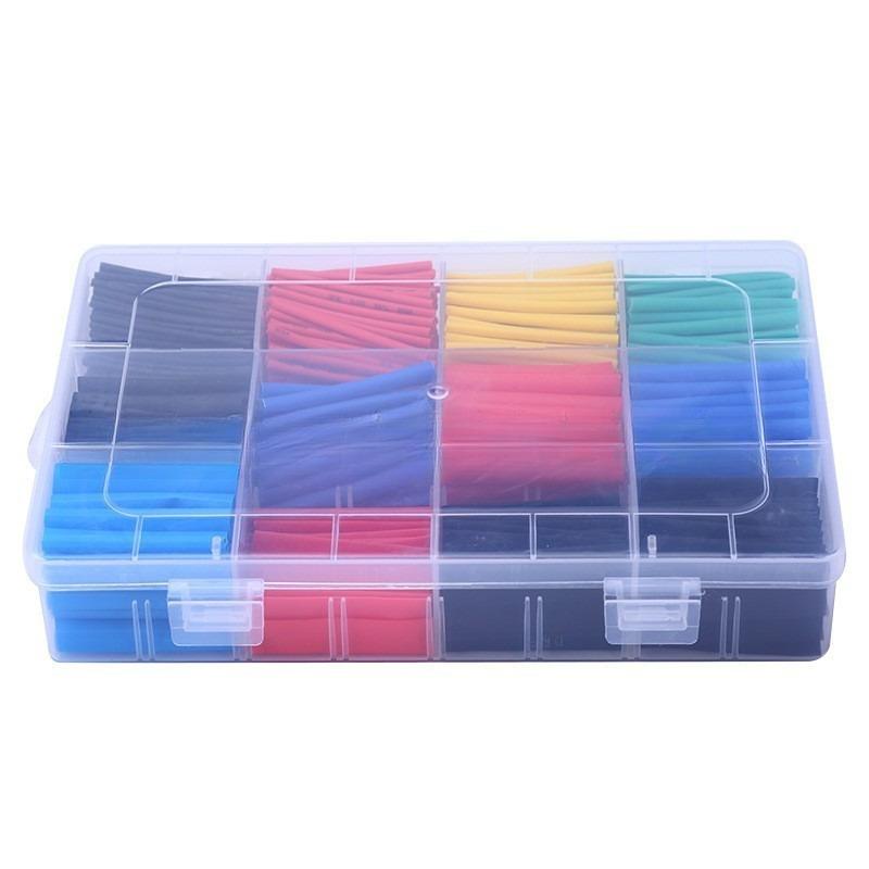 750PCS Wal Color Heat Shrink Tubing Assortment Box Waterproof Insulation Wire Cable Protector Heat Shrink Tube Kit