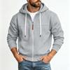 Men's -Lined Zip-Up Hoodie Sweatshirt Color for Daily Wear and Outdoor Activities