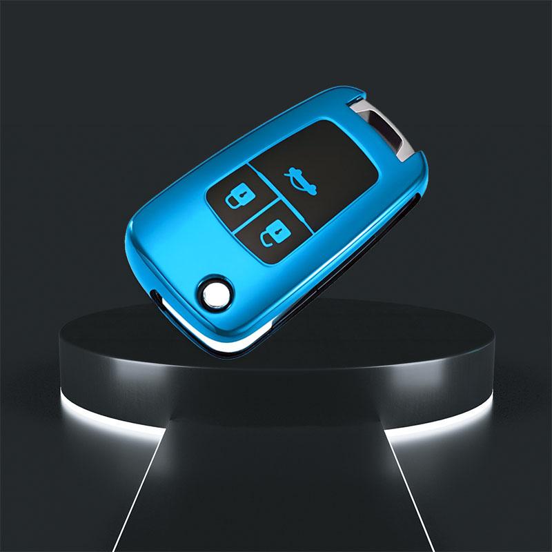 3 Tasten TPU Autoschlüsselhülle für Chevrolet Cruze Aveo Trax Sail Malibu Opel Astra Corsa Meriva Zafira Vauxhall Antara J für Buick