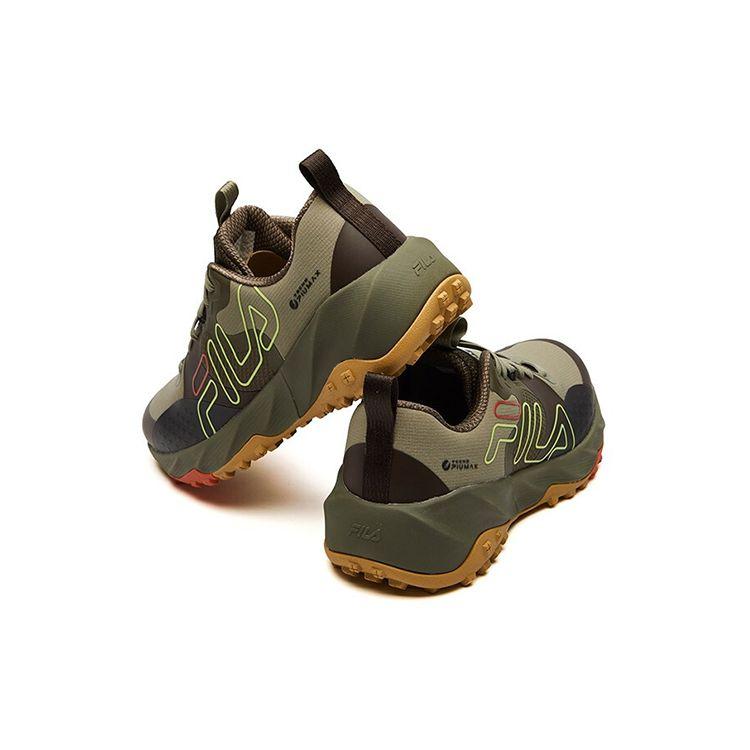 FILA Athletics Comfortable Fabric Low-Top Marathon Running Shoes Men sneaker Green A12M112206FVT