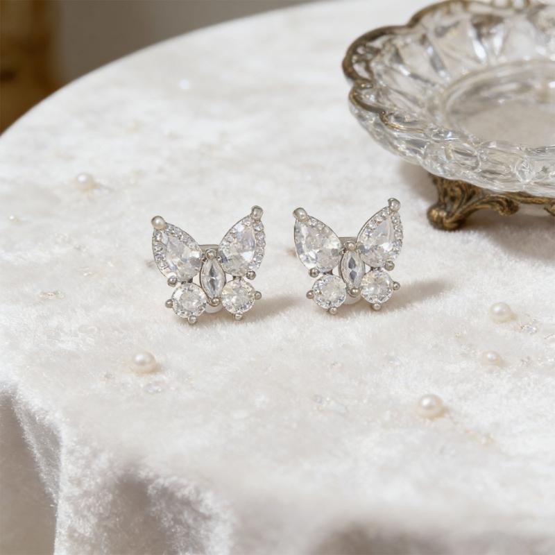 Sparkling Headphone Decoration Ear Clip Butterfly Earphone Decoration For Freeclip Ear Clips Accessories