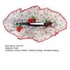 Hair Pin Strong Clamping Force Transparent Mesh Lace Clip with Cherry Decoration Half-Tied Hair Buns Side Hair Accessory