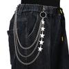Star Shape Multilayer Belt Chain With Lobster Clasp For Men And Women