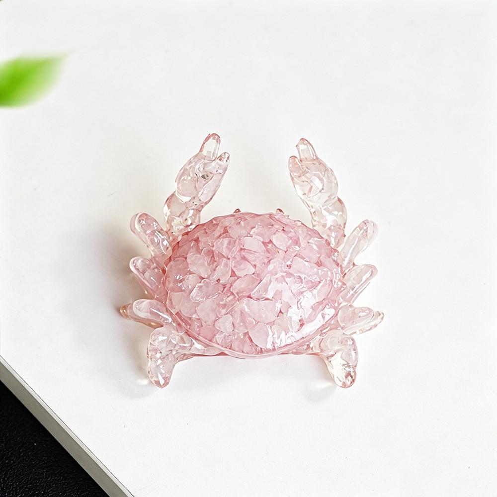Chinese Zodiac Rabbit Resin Figurine With Crystal Waterdrop For Office Decor And Gift Giving