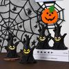 1-10PCS Halloween LED Ghost Face Tree Statue with BatterySpooky Tree Demon Statue Tabletop Bark Face Figurine for Indoor Outdoor