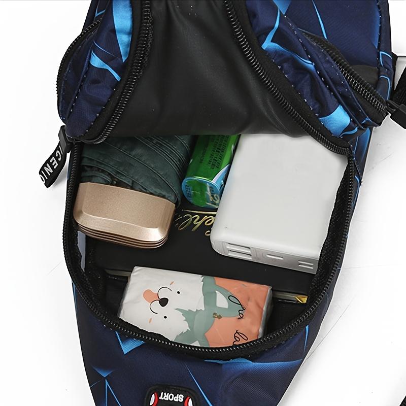 Large Capacity Shoulder Bag, Stylish Chest Bag, Lightweight Outdoor Sports Crossbody Bag, Casual Couple'S Backpack