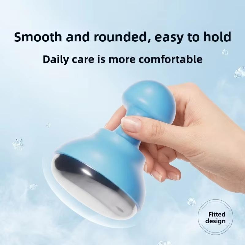 Stainless Steel Ice Hammer Face Coold Massager 304 Stainless Steel Cold Beauty Shrink Ice Massage Instrument Face Eye Skincare