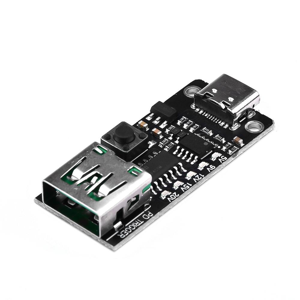 100W 5A USB Type-C QC Decoy Trigger Board 5V 9V 12V 15V 20V Output PD 2.0 3.0 Trigger Adapter Cable Connection Polling Detector