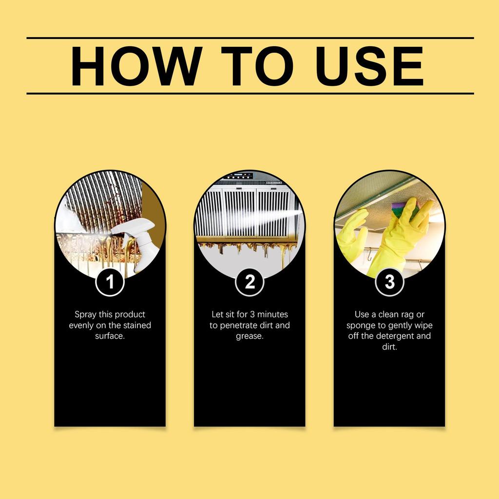Kitchen Grease Cleaner Kitchen Cooktop Hood Grease Cleaner Glossy Grease Cleaner