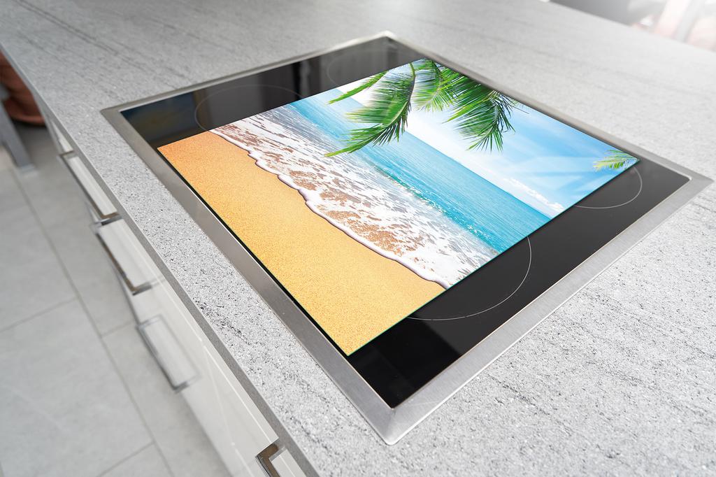 GLASS CUTTING BOARD 45x52 Beach