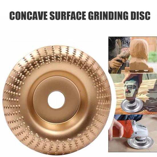 3Pcs Angle Grinder Polishing Pad, Wide Angle Grinder Compatible 4-4.5 Inch with Adapters, Curved Grooved Anti-Clog Teeth for Engraving Polishing