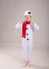 [MiniAya] Christmas Costume for Kids, Snowman Romper, Santa Costume, Cute Hat, Scarf, and Nose, Fluffy Santa Costume for Kids, Perfect for Christmas,