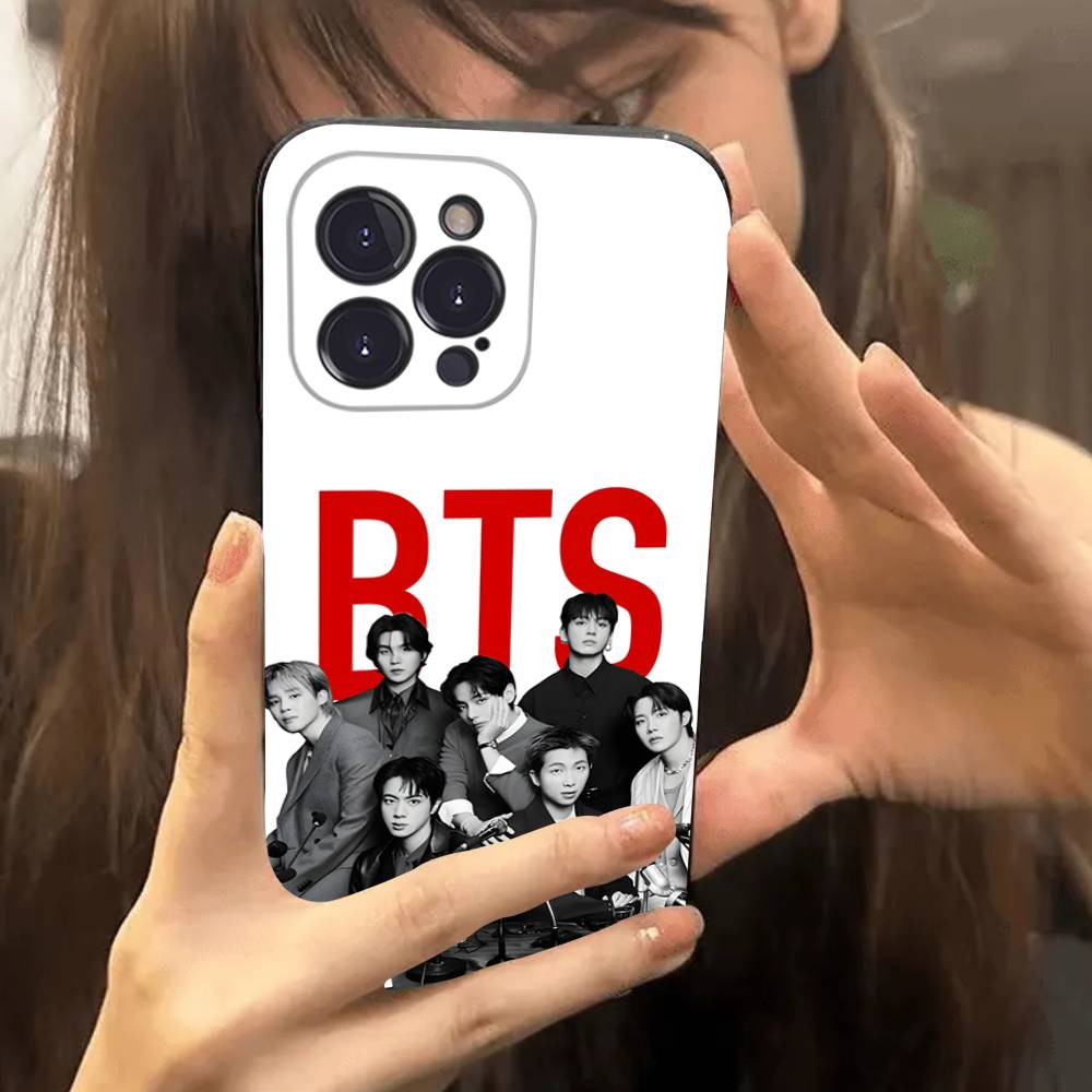 Kpop BTS Bangtan Boys For IPhone 17 16 15 14 Pro Max Air 11 12 13 Mini Plus Phone Cover iPhone 12
