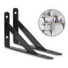 6.1x3.7inch Decorative Shelf Wall Mounted Floating Shelf Bracket,Duty Rustic Iron Metal Corner Triangle Shelf Brackets 90 Degree