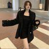 Lamb plush imitation fur coat women's winter new celebrity temperament thickened coat light