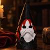 Spooky Outdoor Yard Decorations Gothic Skull Gnome Statue, 3D Printed Faceless Garden Figurine, Unique Home Accessories Halloween Skeleton Ornament