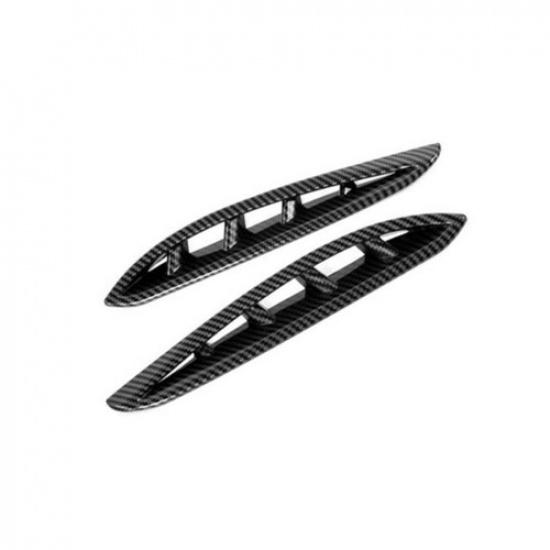 Carbon Fiber Front Fog Lamp Light Cover Trim For Toyota Venza Harrier 2020 2021