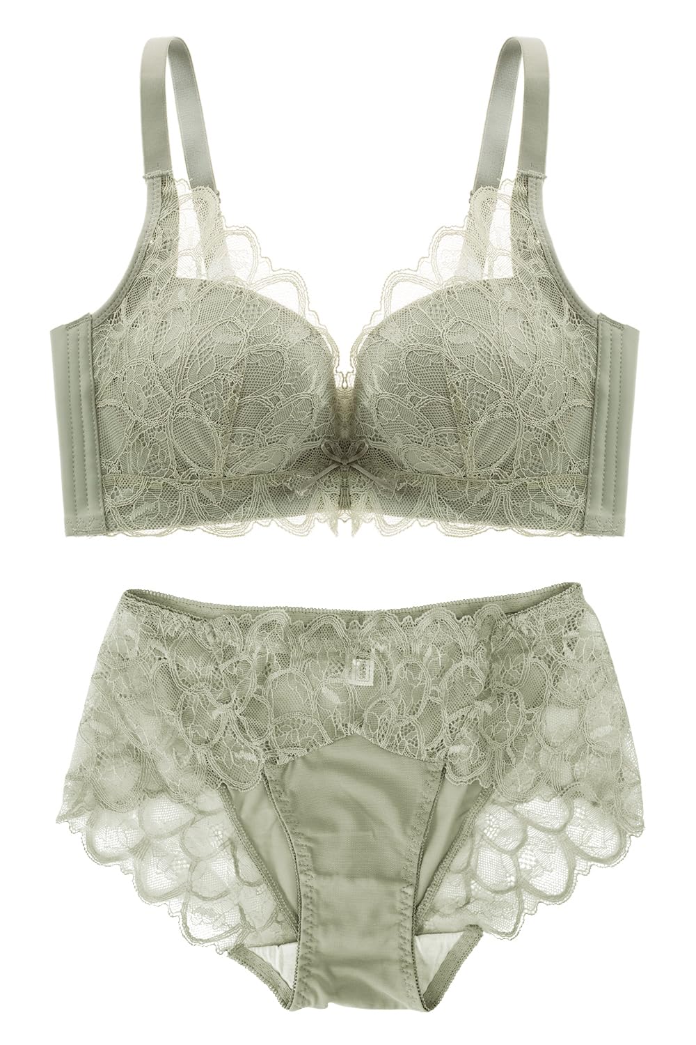 

Модель представлена в мягком и тонком бюстгальтере [Charmake Body] anan, бюстгальтер, шорты, высокая боковина, без косточек, (оливково-зеленый, S)