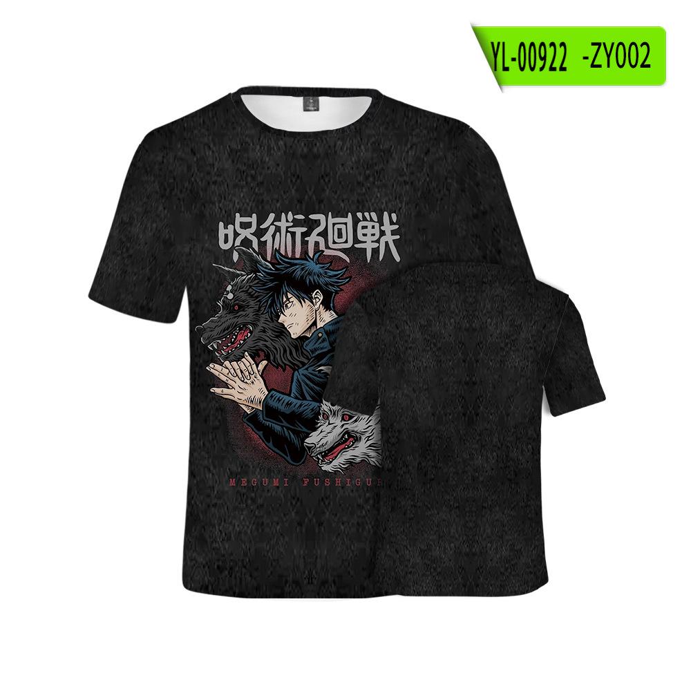 Jujutsu Kaisen Ryomen Sukuna Hip Hop Men Streetwear Vintage  T-Shirt Anime Graphic Harajuku Casual Short Sleeve Loose Vintage Tops