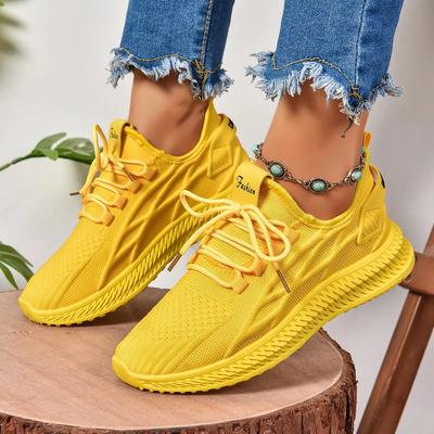Designer Women Casual Sneakers Sports Shoes Fashion Lace Up Loafers Female Knitted Mesh Breathable Shoes for Women D13