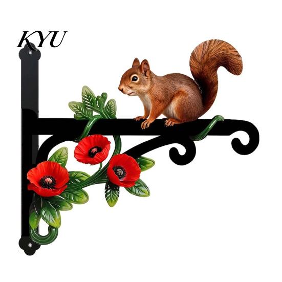 Gartendekoration Geschenke Wandmontierter Pflanzer Hängehaken, Tierisches Eisen Hängende Pflanzenhalterung, Einzigartige Rasenkunst Outdoor Heavy Duty Halter für Terrasse Hof