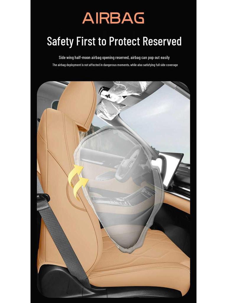 All-Season Seat Covers for 25 Geely Galaxy A7 Models, A7EM-i Cushion Modification