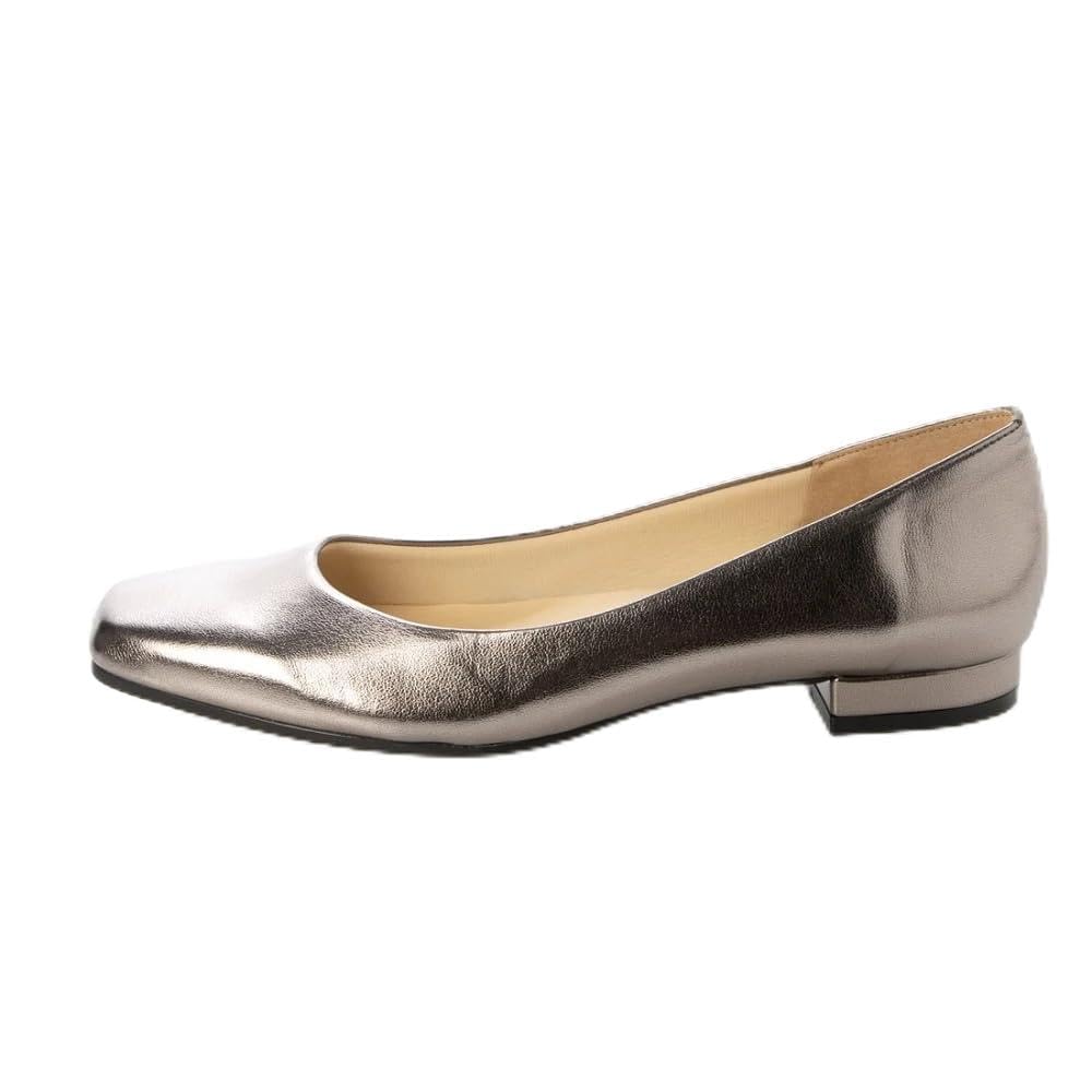 

IK Plus Shiny Flat Pumps, 1230, Women s, Shiny Steel, Size 22.0 cm, 2E